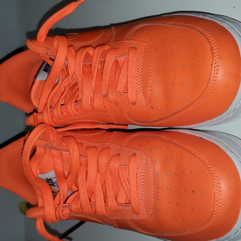 Shoes, nike air force 1, orange